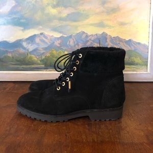 Dune black suede boots Size 41 Euro. US size 8